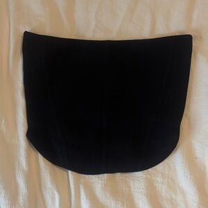 Babaton Black Strapless Corset Top